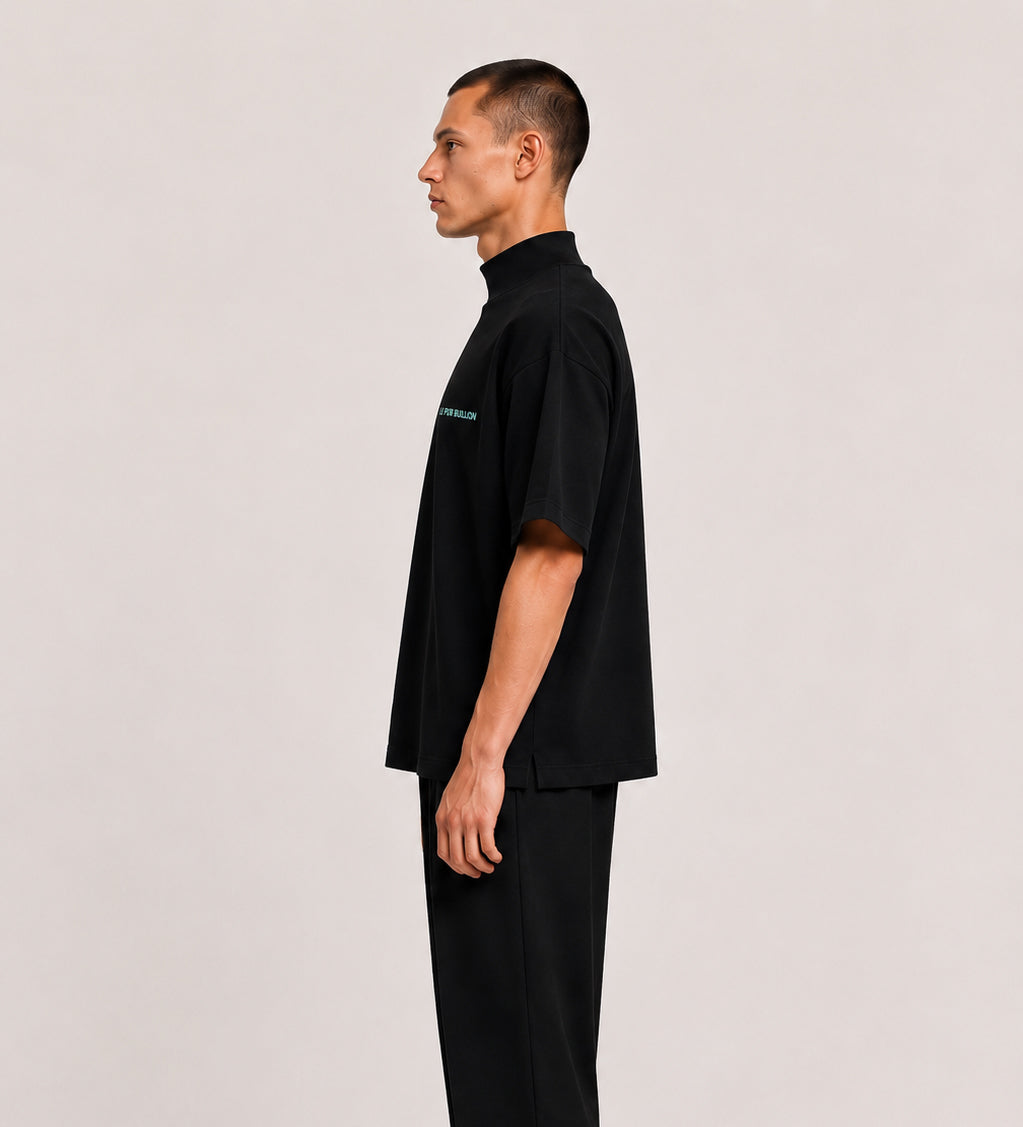 LE PUR BULLION Black Cotton T-Shirt