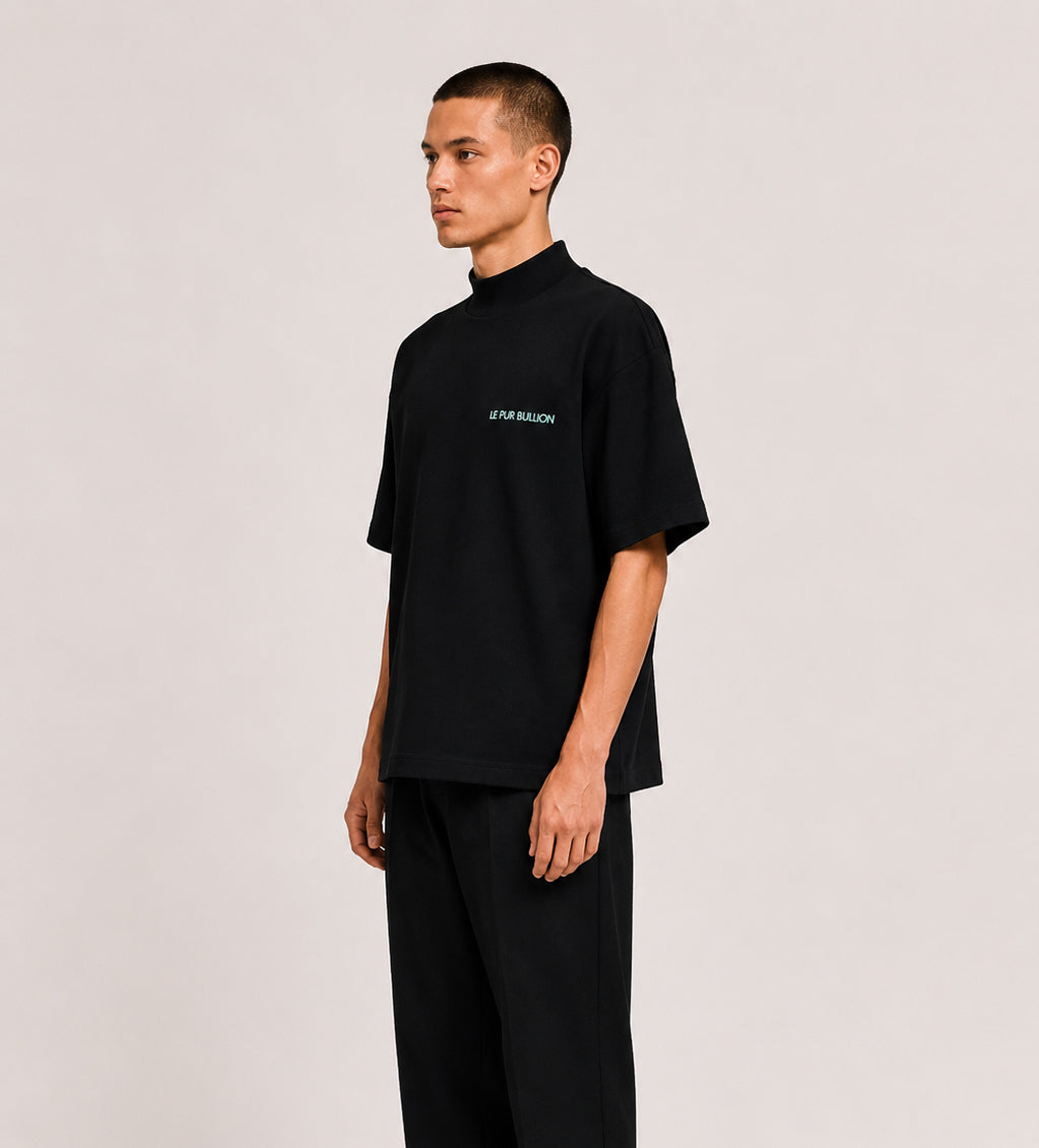 LE PUR BULLION Black Cotton T-Shirt