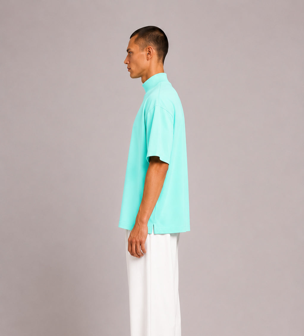 LE PUR BULLION Turquoise Cotton T-Shirt