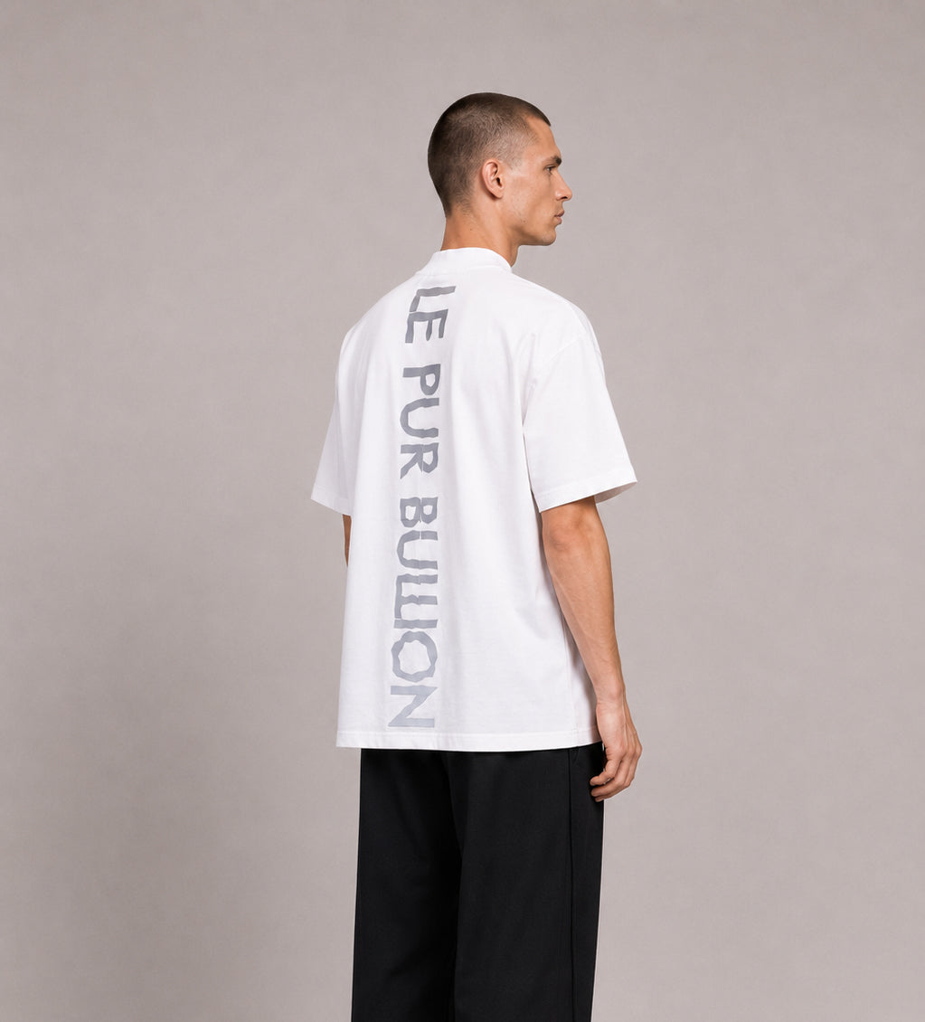 LE PUR BULLION Graphic Reflective Cotton T-Shirt