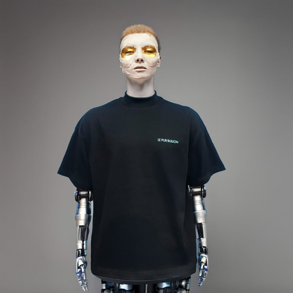 LE PUR BULLION Black Cotton T-Shirt